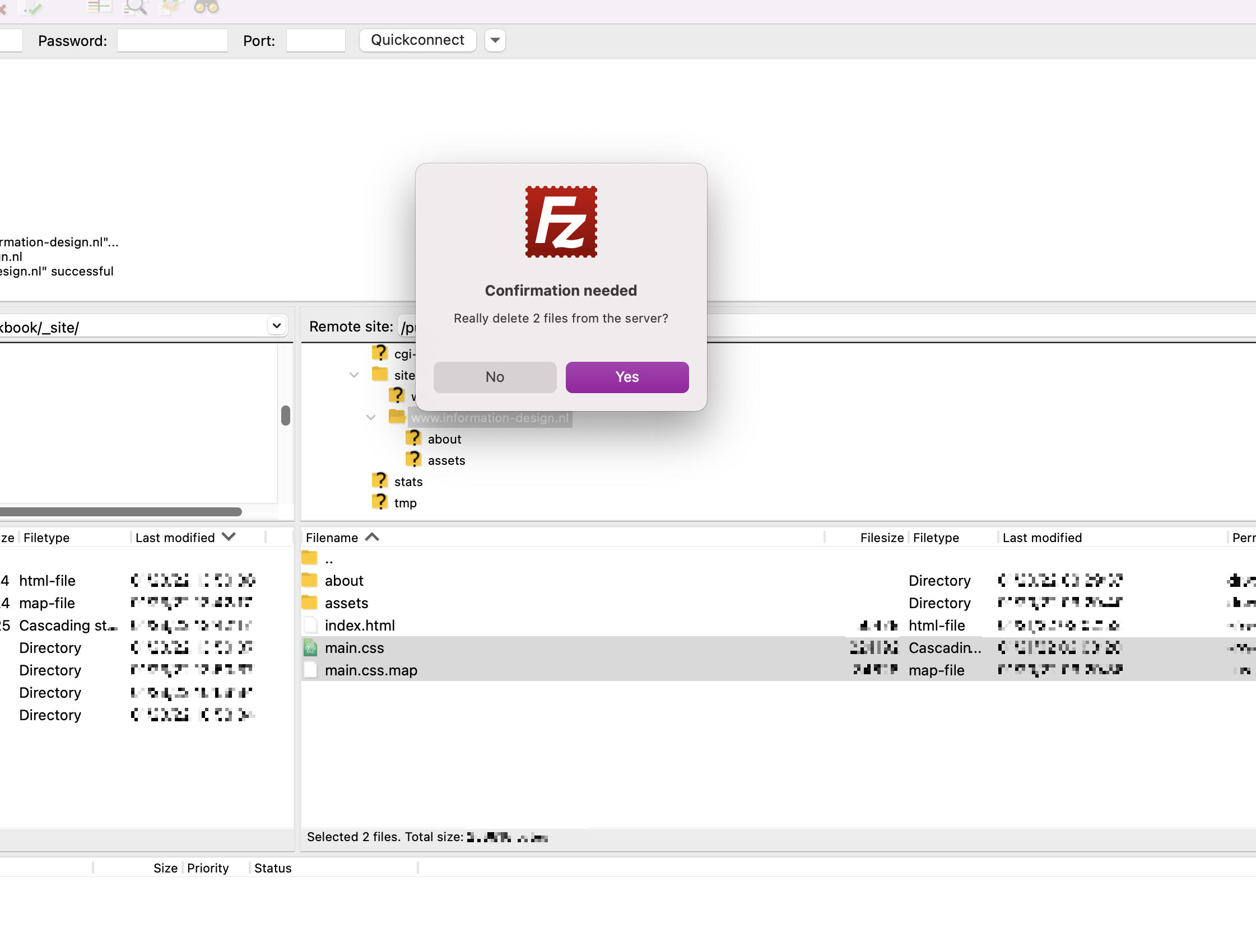 filezilla screenshot